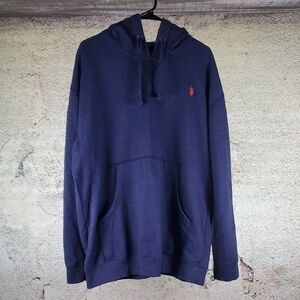 U.S. Polo Assn. Dark Blue Hoodie with Red Logo